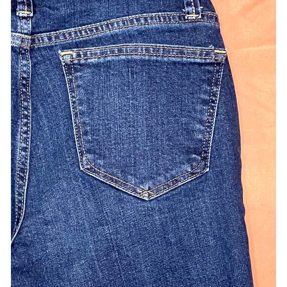 NWOT Women's Gap Long and Lean Low Rise Bootleg cut Jeans, Dark Blue, Sz 25R - Picture 8 of 12